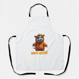 Boo Deng T-Shirt Funny Moo Deng Kostüm Baby Hippo Schürze