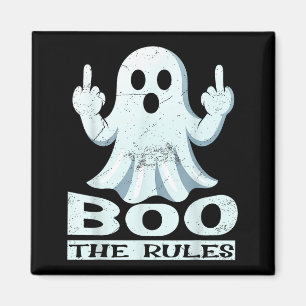 Boo die Regeln – rebellischer Geist Halloween Meme Magnet