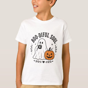 Boo-diful Soul Süßer Geist Kaffee Kürbis Halloween T-Shirt