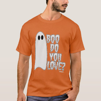 Boo Do you Liebe Halloween Slogan Dark T-Shirt