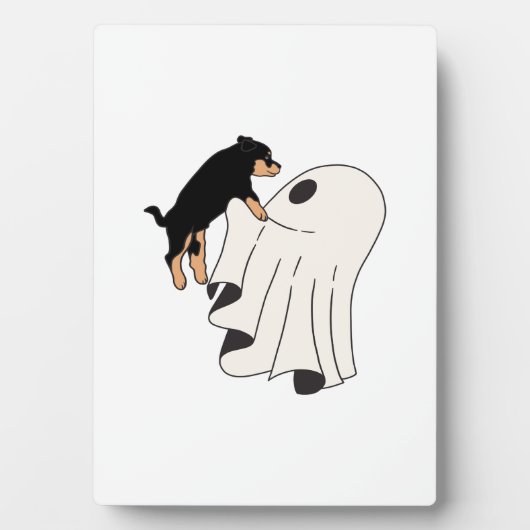 Boo Dog Halloween Hund Spooky Fotoplatte (Vorderseite)