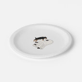 Boo Dog Halloween Hund Spooky Pappteller (Schrägansicht)