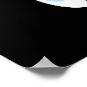 Boo-don Funny Ghost Udon Pun Dark BG Poster (Ecke)