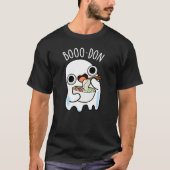 Boo-don Funny Ghost Udon Pun Dark BG T-Shirt (Vorderseite)