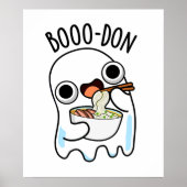 Boo-don Funny Ghost Udon Pun Poster (Vorne)