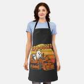 Boo Dozer Geist Lustiges Halloween Schürze (Getragen)