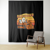 Boo Dozer Geist Lustiges Halloween Wandteppich (Beispiel)