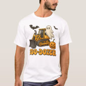 Boo-Dozer Halloween Baughost Pumpkin T-Shirt (Vorderseite)