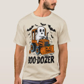 Boo-Dozer Halloween Baughost Pumpkin T-Shirt (Vorderseite)