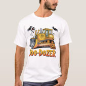 Boo-Dozer Halloween Baughost Pumpkin T-Shirt (Vorderseite)