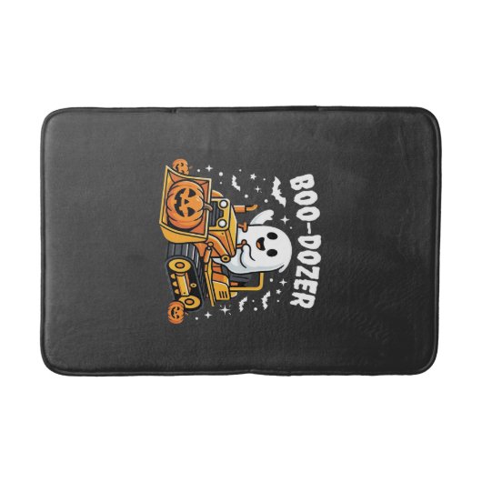 Boo Dozer Halloween Geist Bulldozer_1 Badematte (Vorderseite)