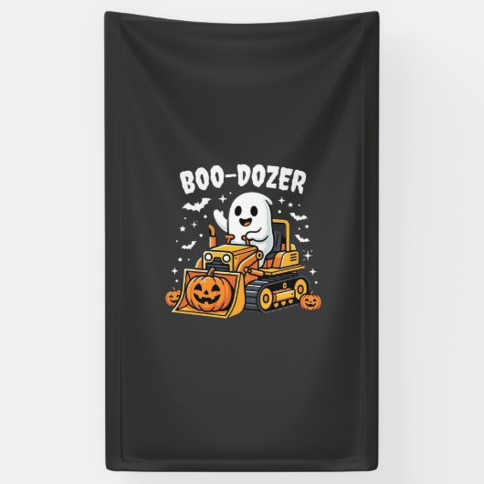 Boo Dozer Halloween-Geist-Bulldozer_1 Banner (Vertikal)