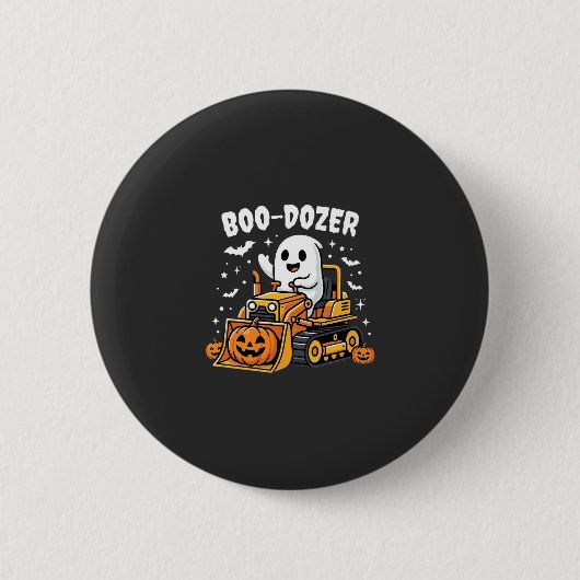 Boo Dozer Halloween Geist Bulldozer_1 Button (Vorderseite)