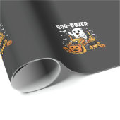 Boo Dozer Halloween Geist Bulldozer_1 Geschenkpapier (Rolleneckpunkt)