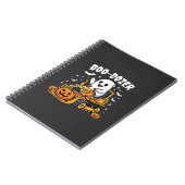 Boo Dozer Halloween Geist Bulldozer_1 Notizblock (Linke Seite)