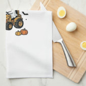Boo-Dozer Halloween-Geist-Bulldozer-Design_1 Geschirrtuch (Viertel Falte)