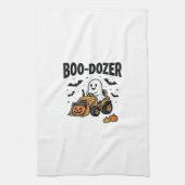 Boo-Dozer Halloween-Geist-Bulldozer-Design_1 Geschirrtuch (Vertikal)