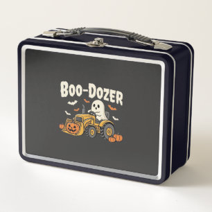Boo-Dozer Halloween-Geist-Bulldozer-Design_1 Metall Brotdose