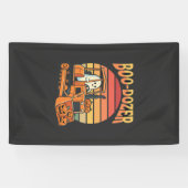 Boo-Dozer Halloween-Geist-Kürbis-Bulldozer Banner (Horizontal)