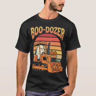 Boo-Dozer Halloween-Geist-Kürbis-Bulldozer T-Shirt