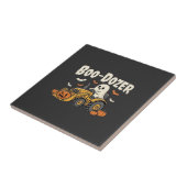 Boo-Dozer Halloween-Geister-Bulldozer-Design_1 Fliese (Seite)