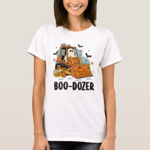 Boo-Dozer Halloween Ghost und Pumpkin-T - Shirt