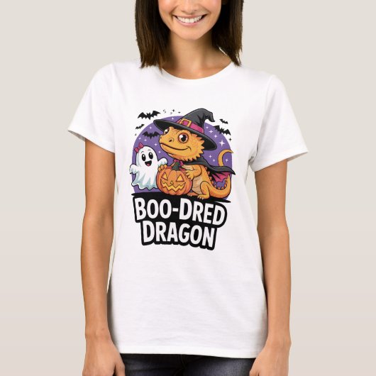 Boo-Dred Dragon Halloween Artwork T-Shirt (Vorderseite)