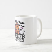 Boo-Dred Dragon Halloween Design Kaffeetasse (VorderseiteRechts)