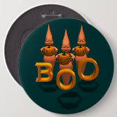 Boo! Drei Niedliche Ghostien Button (Vorne & Hinten)