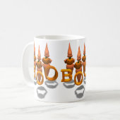 Boo! Drei Niedliche Ghostien Kaffeetasse (Vorderseite Links)