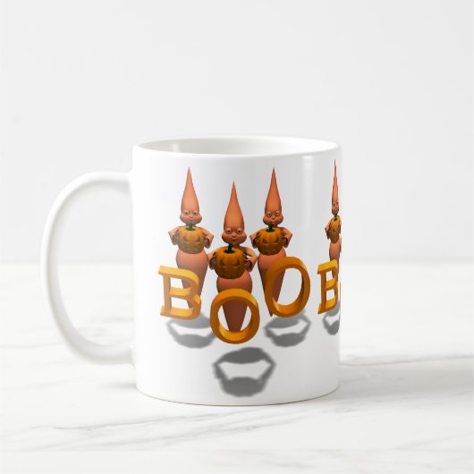 Boo! Drei Niedliche Ghostien Kaffeetasse (Links)
