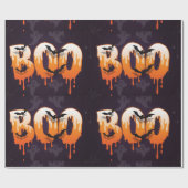🎃 BOO-Drilling Halloween Briefe mit Geistern Geschenkpapier (Flach)