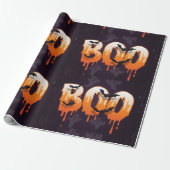 🎃 BOO-Drilling Halloween Briefe mit Geistern Geschenkpapier (Ungerollt)