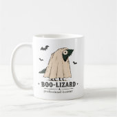 Boo Echse Bartagame Halloween Geist Kunst Kaffeetasse (Links)