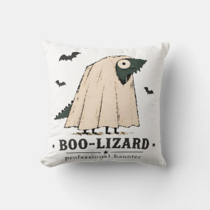 Boo Echse Bartagame Halloween Geist Kunst Kissen