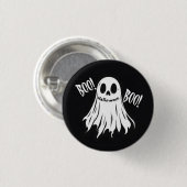 BOO! - Ein grinsender Grinsen Button (Vorne & Hinten)