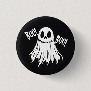 BOO! - Ein grinsender Grinsen Button