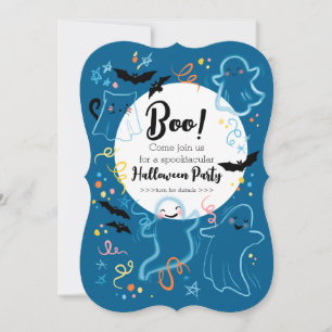Boo! Einladung von Kid zum Halloween-Party