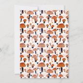 Boo Erster Geburtstag Pilze Halloween Fall Einladung (Rückseite)