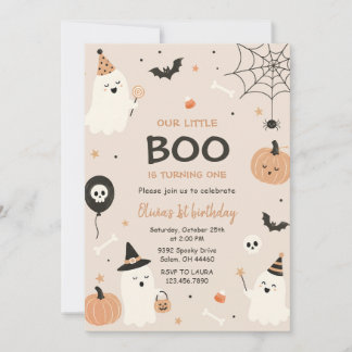 Boo Erster Geburtstag Unser Kleiner Boo Wird Eins Einladung