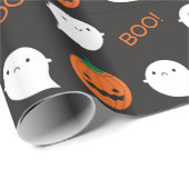 Boo! Es ist Halloween Geschenkpapier (Rolleneckpunkt)