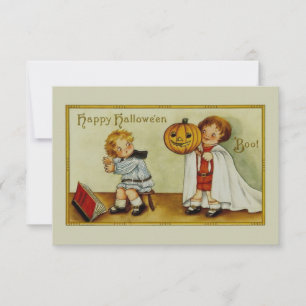 Boo! Es ist Halloween Vintag Einladung