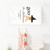 Boo es ist Halloween vom orangefarbenen Geist Banner (Insitu)