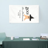 Boo es ist Halloween vom orangefarbenen Geist Banner (Messeveranstaltung)