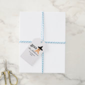 Boo es ist Halloween vom orangefarbenen Geist Geschenkanhänger (Mit Garn)