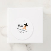 Boo es ist Halloween vom orangefarbenen Geist Geschenkanhänger (Beispiel)