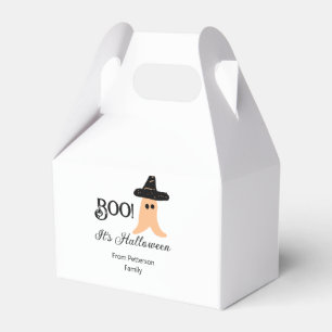 Boo es ist Halloween vom orangefarbenen Geist Geschenkschachtel