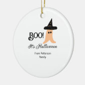Boo es ist Halloween vom orangefarbenen Geist Keramik Ornament (Links)