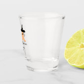 Boo es ist Halloween vom orangefarbenen Geist Schnapsglas (Rechts)