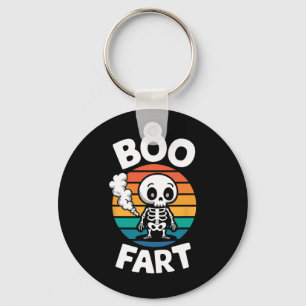 Boo Fart Lustiger furzender Skelett für Halloween Schlüsselanhänger